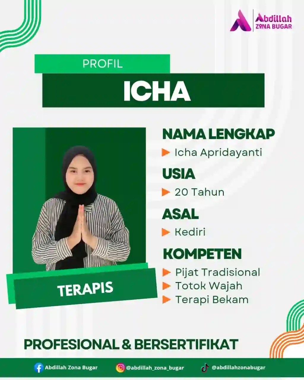 Icha Apridayanti - Terapis