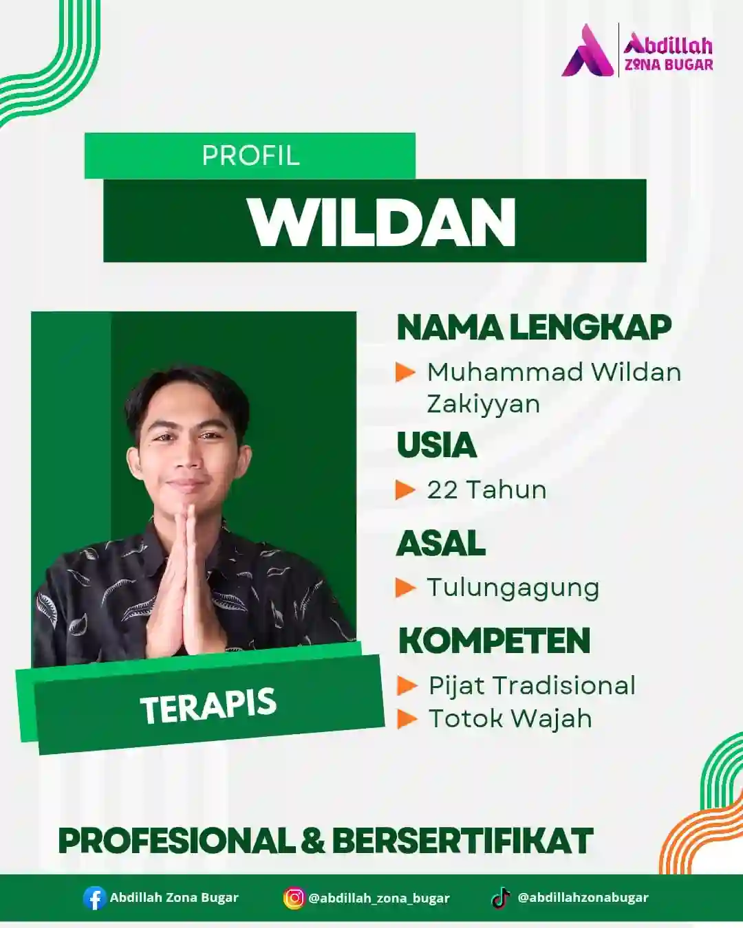 Muhammad Wildan Zakiyyan - Terapis