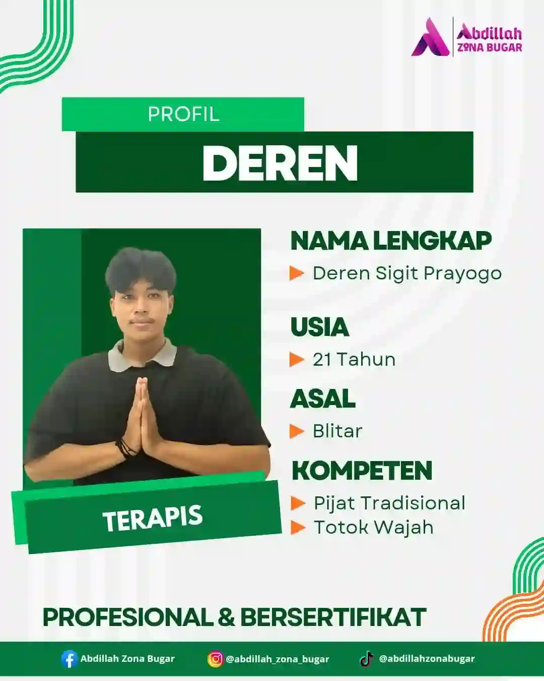 Deren Sigit Prayogo - Terapis