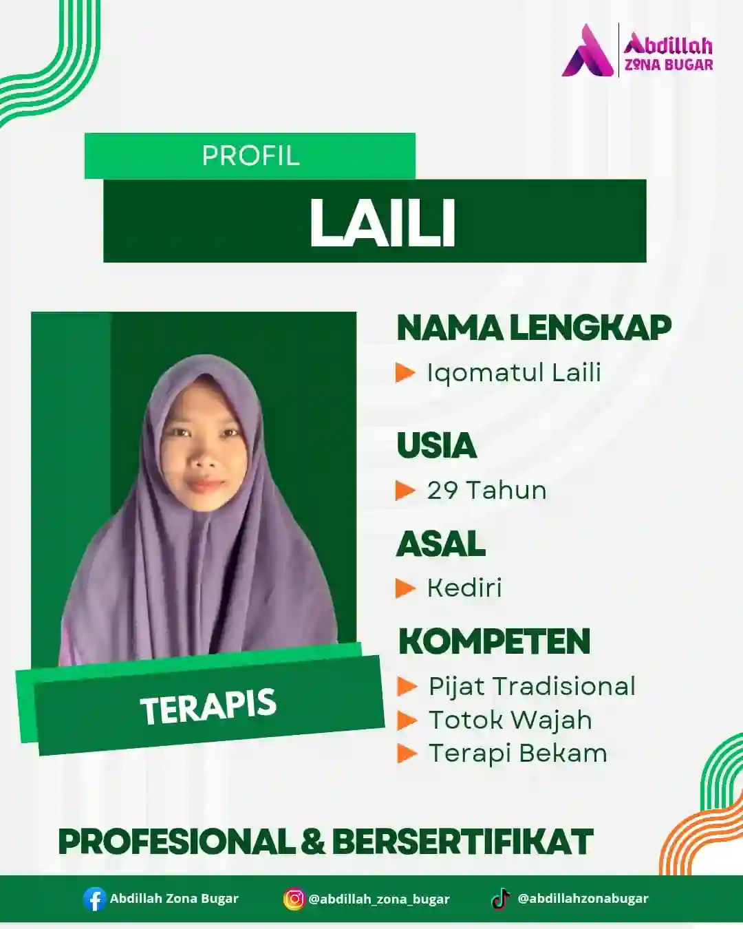 Iqomatul Laili - Terapis