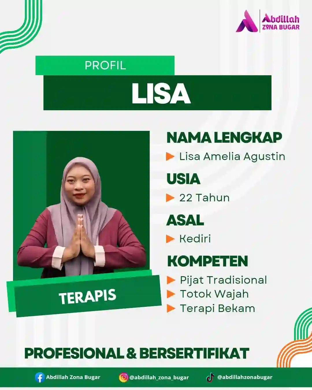 Lisa Amelia Agustin - Terapis