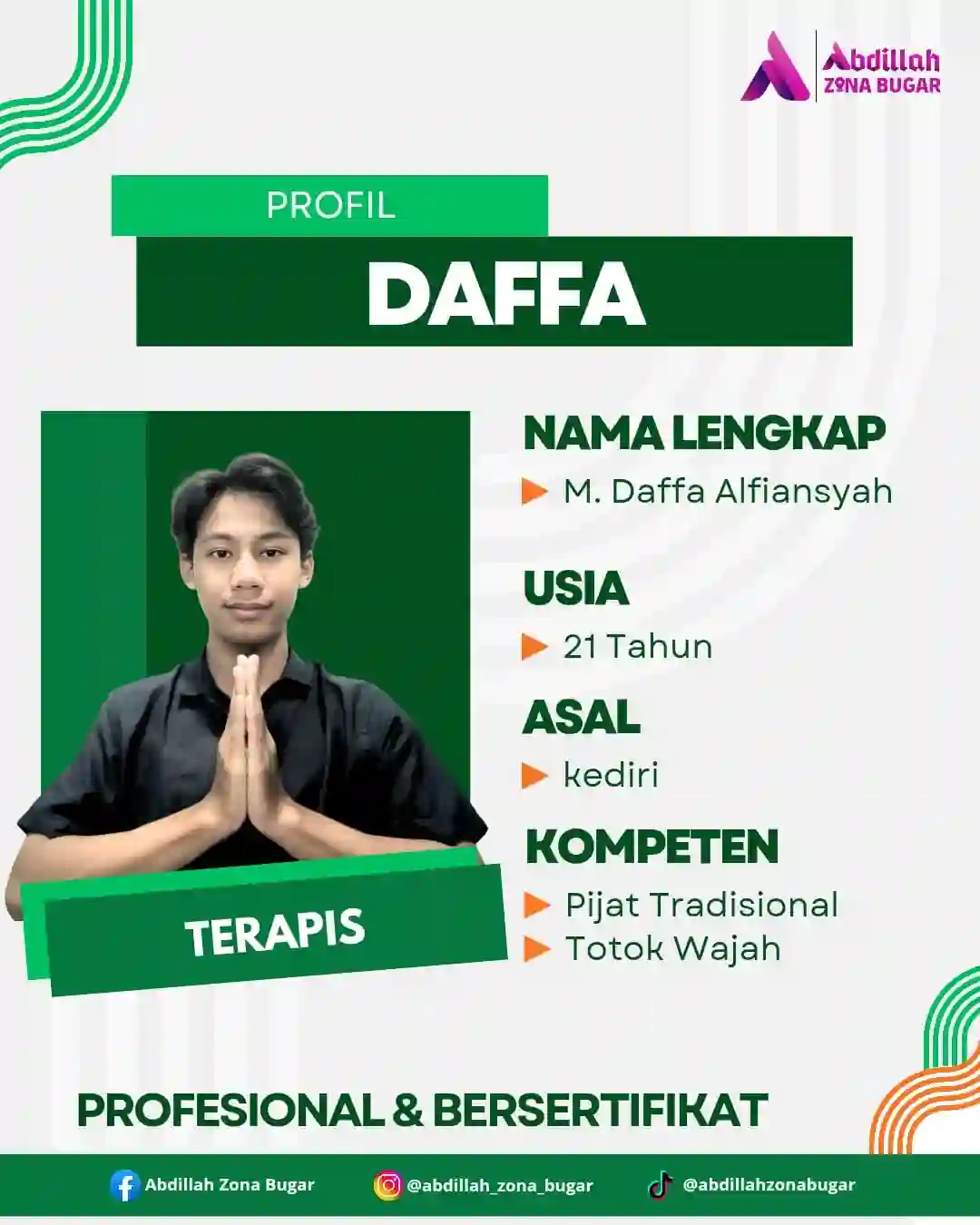M. Daffa Alfiansyah - Terapis